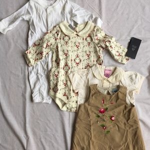 Baby Girl Set of 3, 3-6 mo